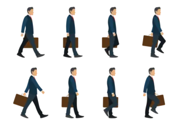 a man in a suit and tie walking down the street