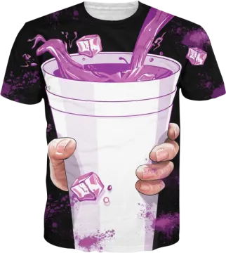 purple milk splash t - shirt miniatura 2