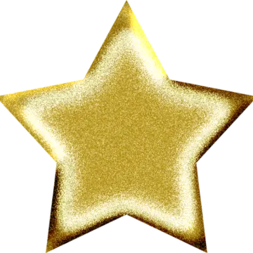 a gold star on a white background