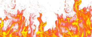 fire flames on a white background