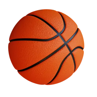 a basketball ball on a white background