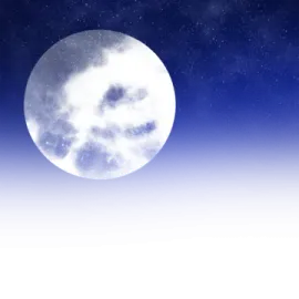 a full moon in the night sky