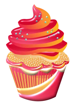 a cupcake with pink frosting on top