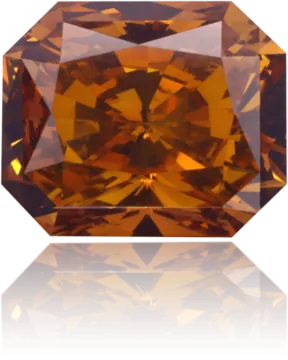 a fancy orange diamond