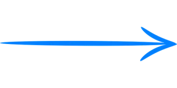 a blue arrow pointing up to the right