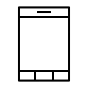 an icon of a cell phone