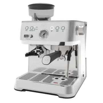a coffee machine on a white background