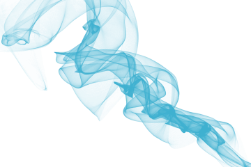 blue smoke on a white background