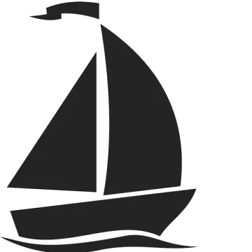 a black and white image of a sail