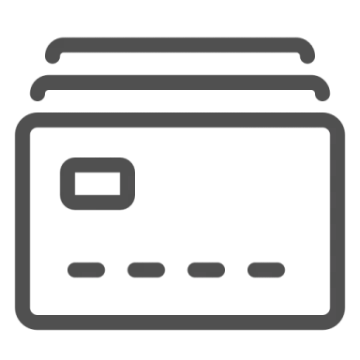 a credit card icon