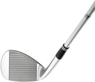 a close up view of a golf club putter
