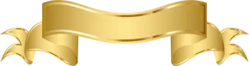 a gold ribbon
