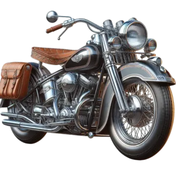 a drawing of a motorcycle on a white background