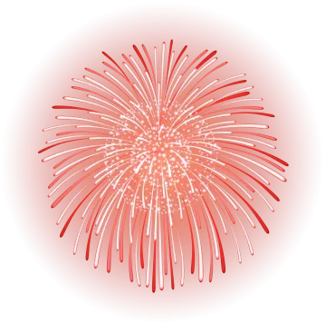 a firework on a white background