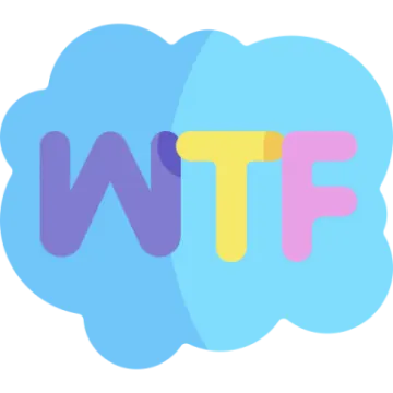 a cloud with the word wtf on it
