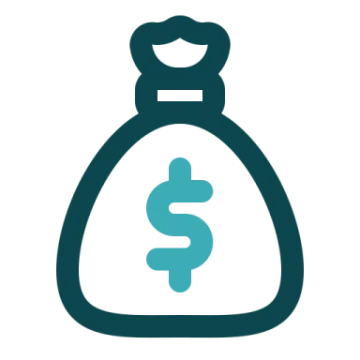 a bag with a dollar sign on it