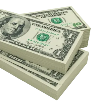 a stack of one hundred dollar bills