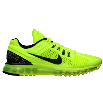 nike men's air max 2013 running shoes - vol green / black