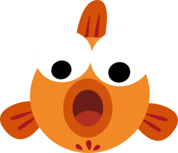 a cartoon bird with its mouth open
