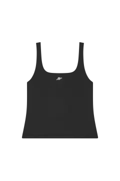 a women's crop top in black