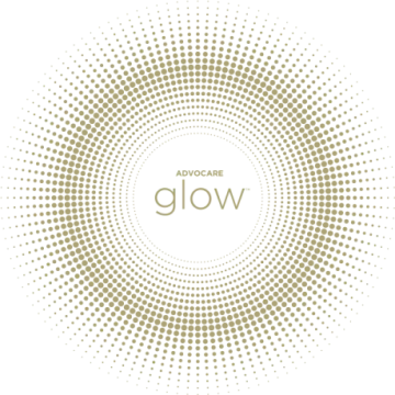 a circle with the word glov on it