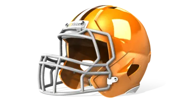 a football helmet on a white background