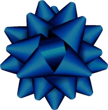 a blue bow clipart