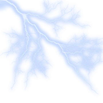 a lightning bolt on a white background
