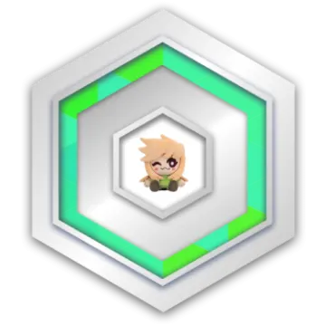 an icon of a person inside a hexagon