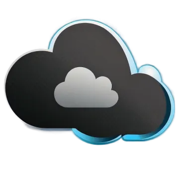 a cloud icon on a white background