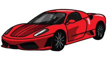 a red sports car
