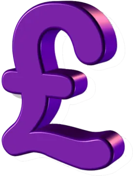 a purple pound symbol