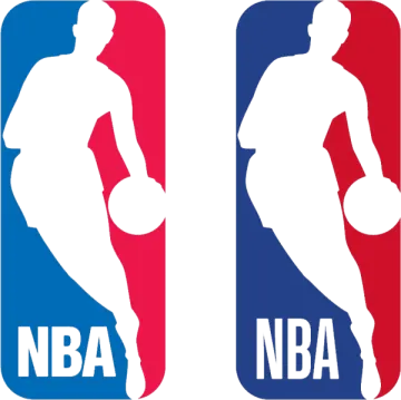 the nba logo on a white background