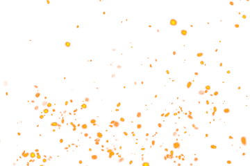 a white background with lots of orange and yellow dots