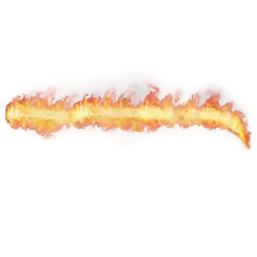 a fire on a white background