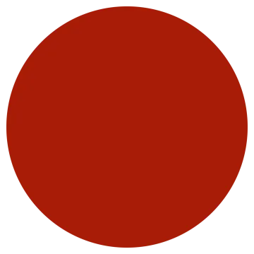 a red circle on a white background