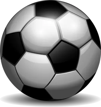a soccer ball on a white background