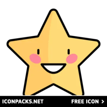 a yellow star with a smiling face on it
