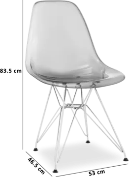 the dimensions of a plastic chair