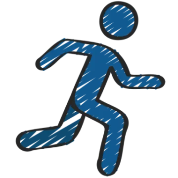 a running man icon