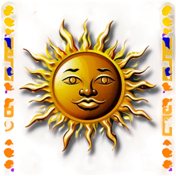 a drawing of a smiling sun