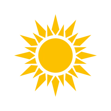 a yellow sun icon