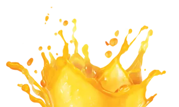 a splash of orange juice
