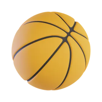 a basketball ball on a white background