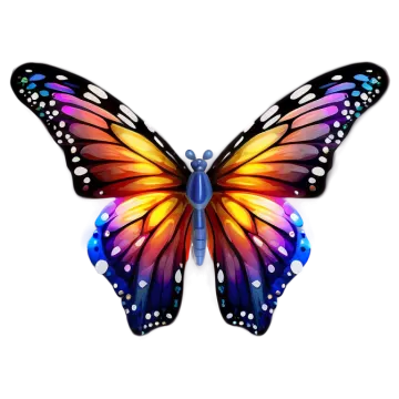 a colorful butterfly on a white background