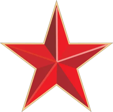 a red star on a white background