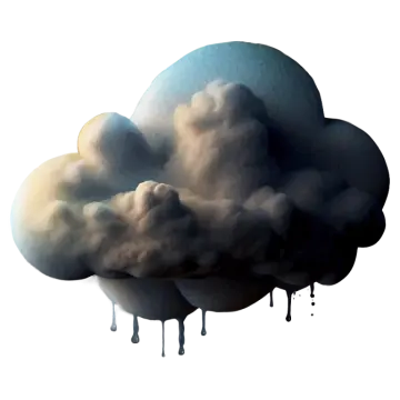 an image of a cloud with dripping water