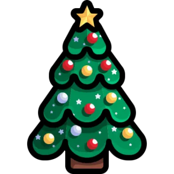 a christmas tree with a star on top