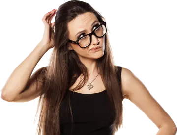 a woman with long brown hair