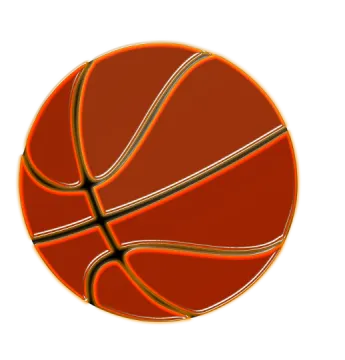 a basketball ball on a white background